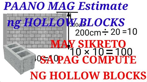 ilang hollow blocks sa isang metro